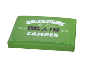 Bierkasten Sitzpolster "Happy Camper", ca. 34x44 cm