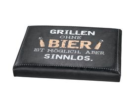 Bierkasten Sitzpolster "Grillen", ca. 34x44 cm