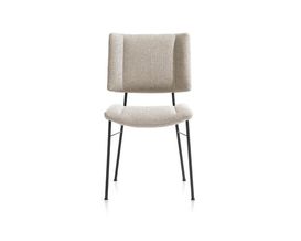 XOOON Tatum, Stuhl - Füße schwarz - Stoff Ponti