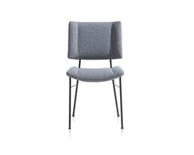 XOOON Tatum, Stuhl - Füße schwarz - Stoff Ponti