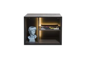 XOOON Elements, Box 45 x 60 cm. - Holz - zum aufhängen + 3-Nischen + Led