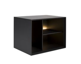 XOOON Elements, Box 45 x 60 cm. - lackiert - zum aufhängen + 3-Nischen + Led