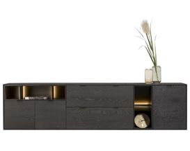 XOOON Elements, Sideboard 240 cm. - 3-Türen + 2-Laden + 5-Nischen + Led