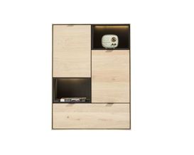 XOOON Elements, Highboard 90 cm. - 2-Türen + 1-Lade + 2-Nischen + Led