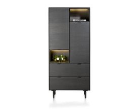 XOOON Elements, Schrank 90 cm. - 2-Türen + 2-Laden + 2-Nischen + Led inkl. Metallfüße