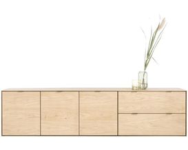 XOOON Elements, Sideboard 240 cm - 3-Türen + 2-Laden