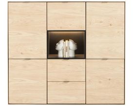 XOOON Elements, Highboard 150 cm - 5-Türen + 2-Laden + 1-Nische + Led