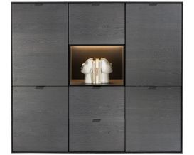 XOOON Elements, Highboard 150 cm - 5-Türen + 2-Laden + 1-Nische + Led