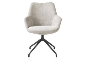 XOOON Mats, Armlehnstuhl - 4-Fuß Aluminium Gestell - drehbar - selected choices