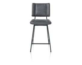 XOOON Tatum, Tresenstuhl - drehbar - Fuesse schwarz - Stoff Pala