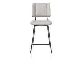 XOOON Tatum, Tresenstuhl - drehbar - Fuesse schwarz - Stoff Pala