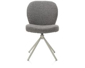 XOOON Jaxon, Stuhl - Gestell Silk Grey - drehbar - Stoff Brioni in Leber » Stühle