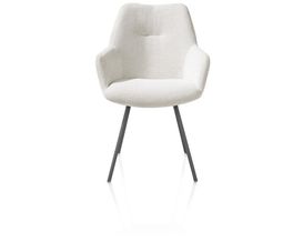 XOOON Odin, Armlehnstuhl - Graphit Gestell - Stoff Vada