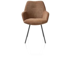 XOOON Odin, Armlehnstuhl - Graphit Gestell - Stoff Vada