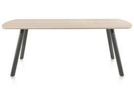 XOOON Niora, Tisch 210 x 100 cm - rechteckig - Metall Fuss