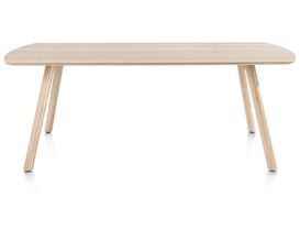 XOOON Niora, Tisch 210 x 100 cm - rechteckig - Holz Fuss
