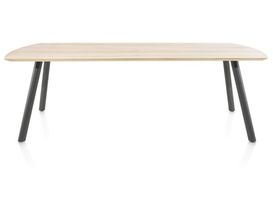 XOOON Niora, Tisch 240 x 100 cm - rechteckig - Metall Fuss