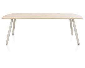 XOOON Niora, Tisch 240 x 100 cm - rechteckig - Metall Fuss