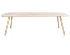 XOOON Niora, Tisch 270 x 100 cm - rechteckig - Holz Fuss