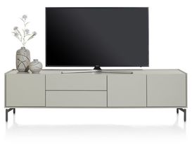 XOOON Noon, Lowboard 210 cm - 3-Tueren + 2-Laden - komplet silk grey