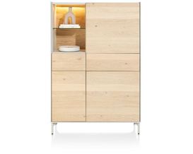 XOOON Niora, Schrank 120 cm - 3-Tueren + 2-Laden + 1-Niche