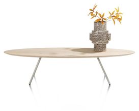 XOOON Niora, Couchtisch 150 x 50 cm - Furnier Eiche