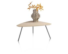 XOOON Niora, Couchtisch 85 x 77 cm - Furnier Eiche