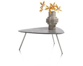 XOOON Niora, Couchtisch 85 x 77 cm - Primo Laminato Marble light grey