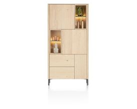 XOOON Trenton, Schrank 95 cm - 3-Türen + 2-Laden + 4-Nischen