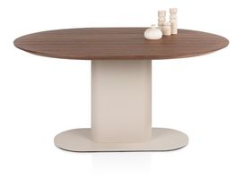 XOOON Brianza, Tisch 150 x 120 cm - Walnuß Furnier