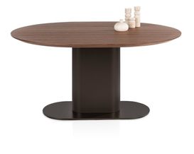 XOOON Brianza, Tisch 150 x 120 cm - Walnuß Furnier