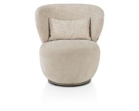XOOON Solee, Sessel - drehbar - Lendekissen inklusive - Kombination Stoff Luton & Cadiz