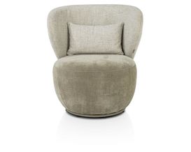 XOOON Solee, Sessel - drehbar - Lendekissen inklusive - Kombination Stoff Luton & Cadiz