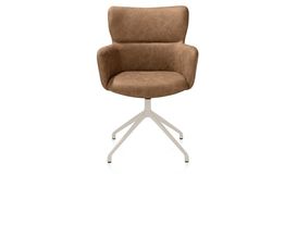 XOOON Sage, Armlehnstuhl drehbar - creme - Stoff Oregon