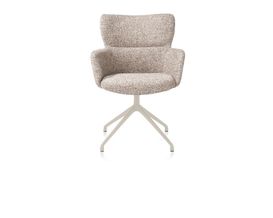 XOOON Sage, Armlehnstuhl drehbar - creme - Stoff Luton