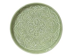 Dekoteller aus Eisen, ca. 22 cm