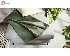 Interliving Wendedecke in Grün/Dunkelgrün, ca. 150x200 cm