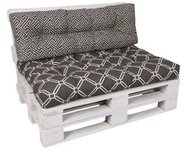 Lounge-Kissen für Paletten, grau