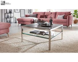 Interliving 6210 Couchtisch "Claudia" Keramik silver