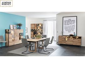 SCHÖNER WOHNEN Highboard "Andra", optional mit Beleuchtung