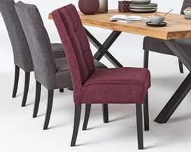 Polsterstuhl "Maciano" bordeaux/rot