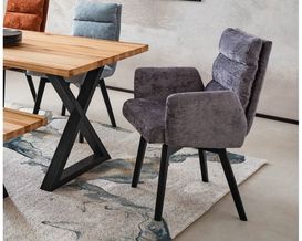 Armlehnstuhl "München", drehbar, anthrazit