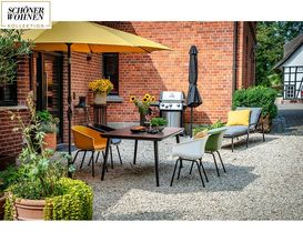 SCHÖNER WOHNEN Esstisch "Texel" mit hochwertiger Glas-Keramik-Tischplatte