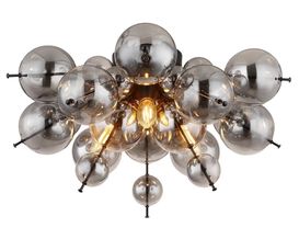 Deckenleuchte "Udo", Rauchglas