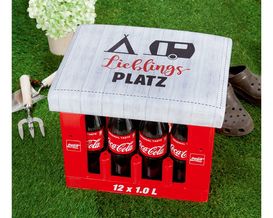 Bierkasten Sitzpolster "Lieblingsplatz", ca. 34x44 cm