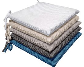 Sitzkissen "Piano", ca. 39x39 cm, naturfarben