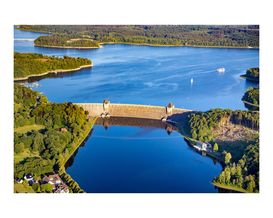 Fotoleinwand, Sperrmauer Möhnesee, ca. 60x80 cm