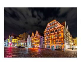 Fotoleinwand, Markt in Soest, ca. 60x80 cm