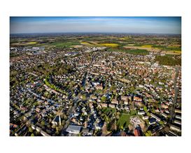 Fotoleinwand Luftaufnahme Werl, ca. 80x120 cm