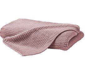 Strickdecke mauve, ca. 130x170 cm